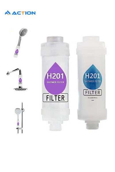 GULF GALLERY 2 Pack Vitamin C Shower Filter, Shower Head Filter For Removing ...