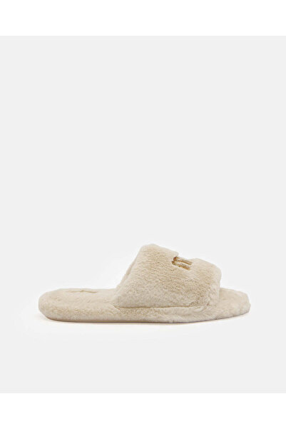 REDTAG Women Cream Sequin Slippers