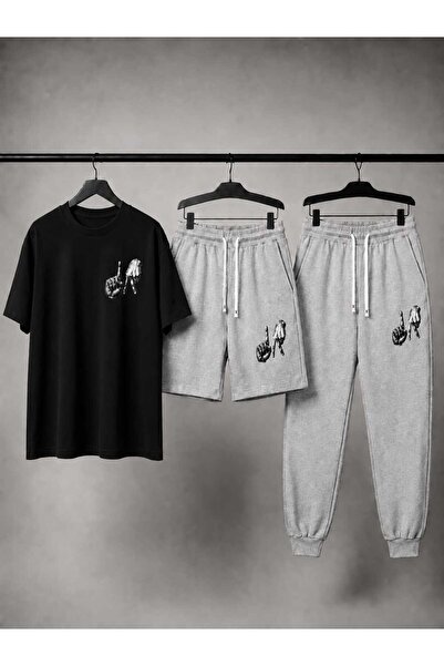 Gutsy TRICOU, PANTALONI DE TRENING, PANTALONI SCURȚI, COMBINARE DIN 3 PIESE, ...