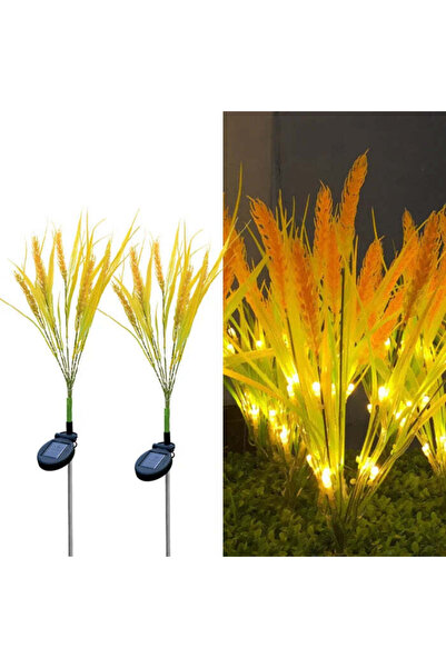 Vivendo Set 2 Lampi Solare Decorative Spice de Grau 60cm IP66 LED Senzor Lumina