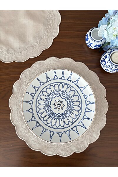 Denef Home Aura - Amerikan Servis Bej - 39x39 cm 1 Adet