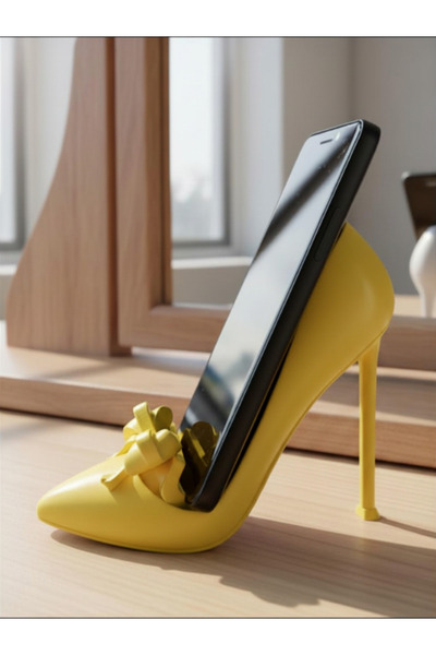 Fullment Phone - Tablet Stand Stiletto Model Special for Fashion Enthusiasts Yellow