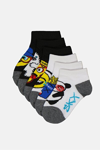 SKECHERS Todders Boy 6 Pairs Low Cut Socks, Multicolor