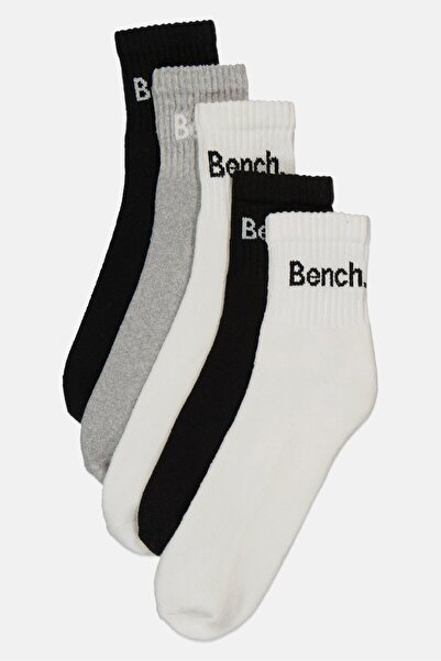 BENCH Men 5 Pairs Brand Logo Socks, Multicolor