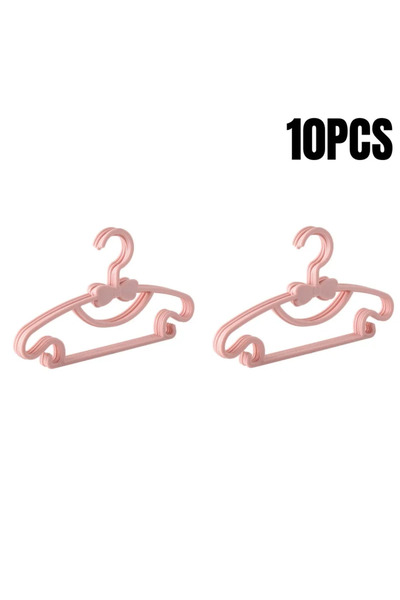 Choice3 شماعات ملابس بلاستيكية للأطفال، 10 قطع، من 5 إلى 50 قطعة، باللون الور...