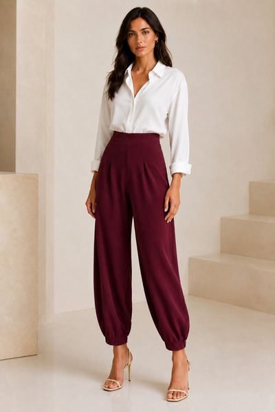 MevaMoss Παντελόνι μπαλόνι από ύφασμα κρεπ Scuba Shalwar Model