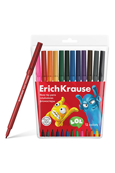 OEM Carioca ErichKrause Jolly Friends Super Lavabile 12 culori/set