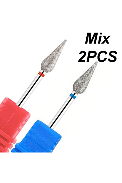 choice2 Mix 2pc 1PC/2PCS Diamond Nail Drill Bit，Flame Nail Bits Electric Mill...