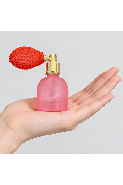 Choice1 زجاجة عطر صغيرة فاخرة ملونة وردية اللون، دائرية الشكل، صغيرة الحجم، م...
