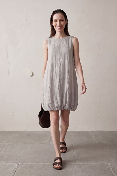 Hiccup My Fashion Textured Lyocell Loose Mini Dress