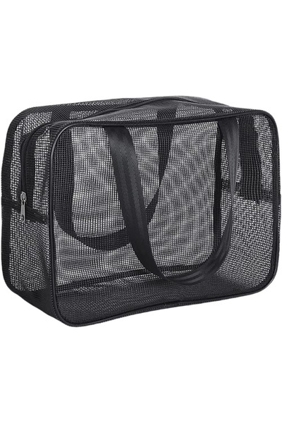 Choice black M HOMEFISH Mesh Shower Caddy Tote Bag Cosmetic Storage Bag Multi...