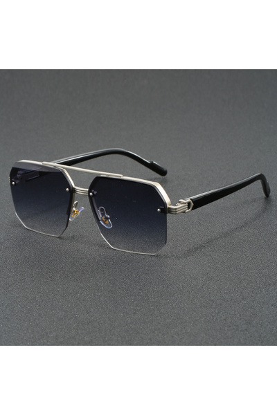 Choice5 Gradient Gray Fashion glasses for men and women Couples Summer Party ...