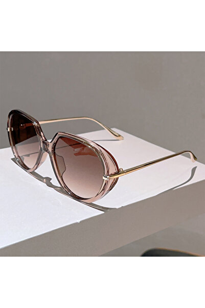 Choice1 as picture shows ch-gradient tea KAMMPT Oversized Round Sunglasses Me...