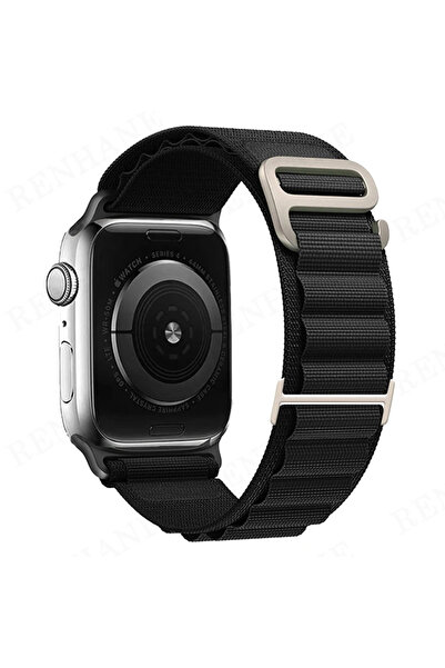 Choice68 42 44 45 49 S11-46MM black Nylon Loop Alpine Band for Watch Strap Ul...