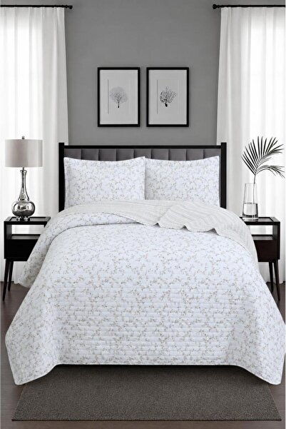Çeyiz Diyarı Laura Fiber Filled Double 240X260 cm Bedspread Beige