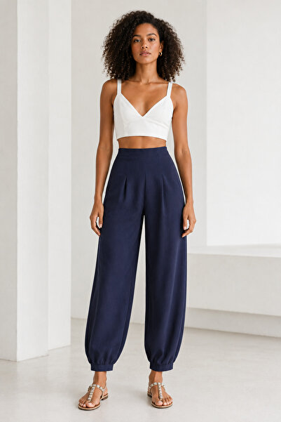 MevaMoss Παντελόνι μπαλόνι από ύφασμα Scuba Shalwar Model 0110