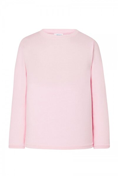 JHK Tricou cu mânecă lungă pentru copii, 100% bumbac, Sydney, roz