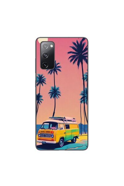 OEM Калъф, съвместим със Samsung Galaxy S20 FE, силиконов TPU, с десен  "Летн...
