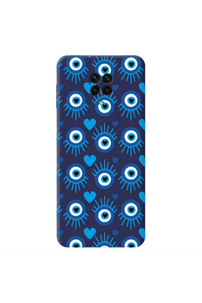 Other Xiaomi Redmi Note 9 Pro Heart Eye Dark blue Colored Silicone TPU Θήκη