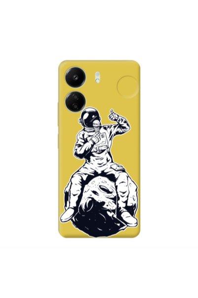 Other Xiaomi Redmi 13C ice cream in space Yellow Colored Silicone TPU Θήκη