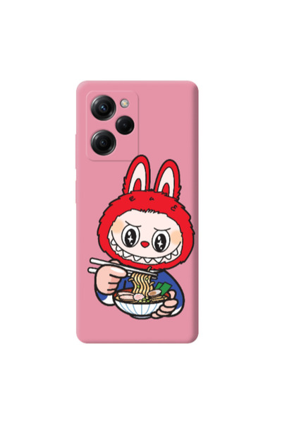 Other Xiaomi Poco X5 Pro Labubu 1 Pink Colored Silicone TPU Θήκη