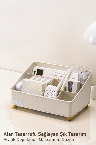 Mordony Bölmeli Masaüstü Düzenleyici Organizer – 23 x 15,5 x 12 cm
