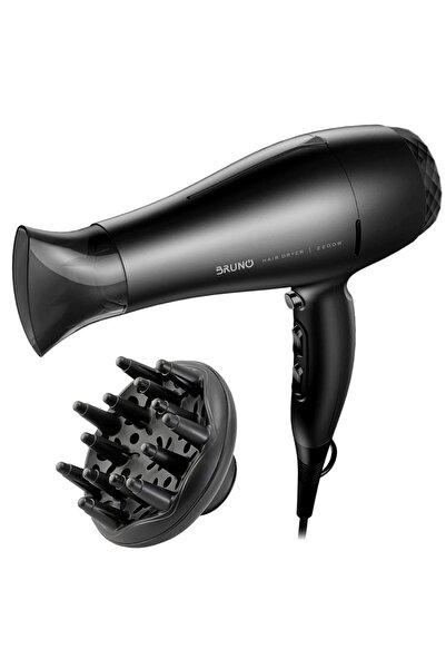 Bruno σεσουάρ μαλλιών BRN-0154, 2200W, με φυσούνα, μαύρο