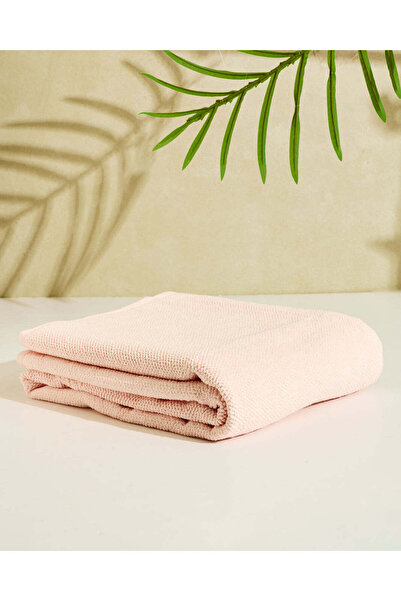 REDTAG Pink Textured Cotton Bath Towel