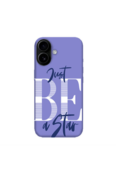 Other Apple Iphone 16 plus Just Be a Star Purple Colored Silicone TPU Θήκη
