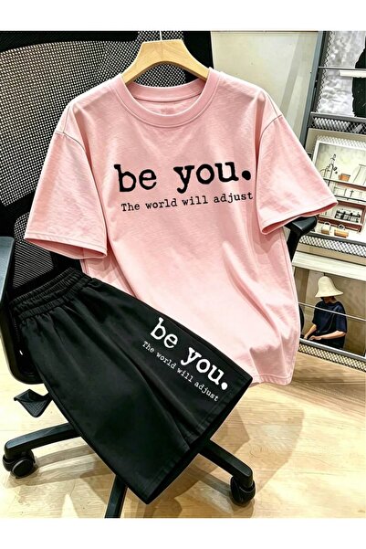 ZEMLİYA Sara Unisex Oversize Shorts Set Short Sleeve T-Shirt Comfortable Fit ...