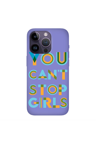 Other Apple iPhone 14 Pro You Cant Stop Girls Purple Colored Silicone TPU Θήκη