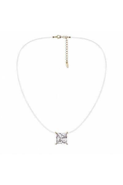 neslyaccessories Tek Taş Misina Kolye