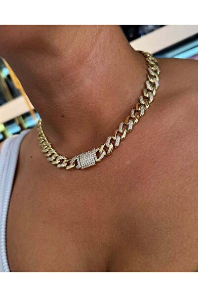 neslyaccessories Gourmet Necklace with Stone Box Lock Closure