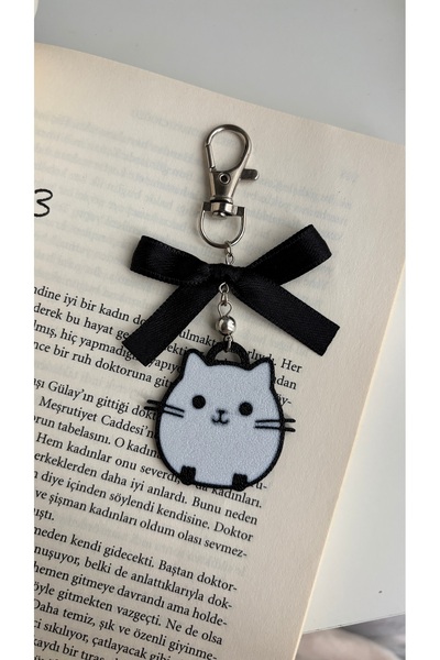daligra Cute Cat Figured Bowknot Bag Charm Ornament