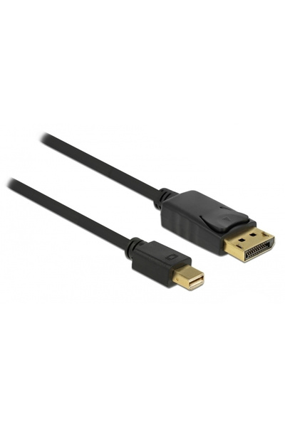 DELOCK καλώδιο mini DisplayPort σε DisplayPort 82438, 4K/60Hz, 2m, μαύρο