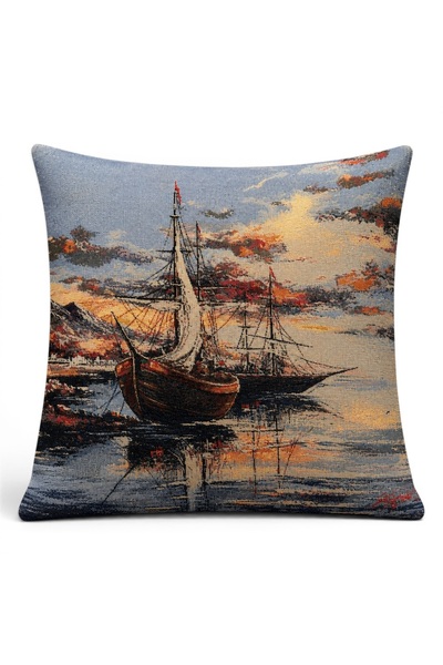 Melih AKSU Goblen Kırlent Pillow Case 43X43 cm Decorative Pillow Case (Withou...