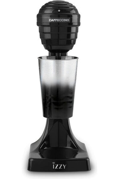izzy Caffeccino F-120 Αφρογαλιέρα Επιτραπέζια 120W με 2 Επίπεδα Ταχύτητας Μαύ...