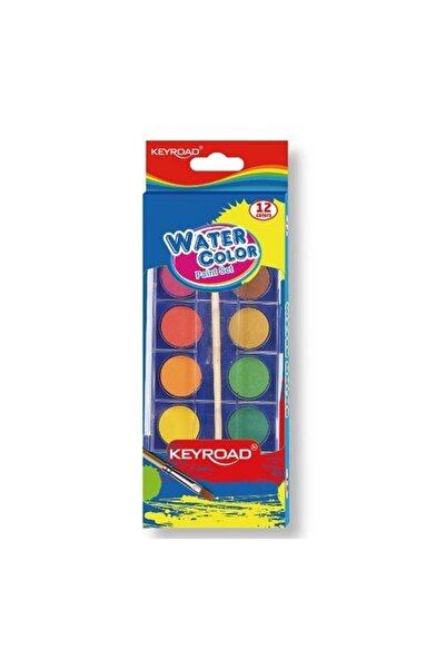 OEM Paleta acuarele, 12 culori, 28 mm, pensula inclusa