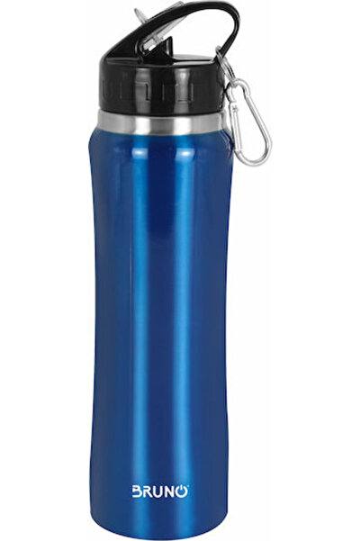 Bruno Ανοξείδωτο Θερμός Μπουκάλι 750ml Μπλε με Καλαμάκι και Λουράκι Κωδικός: ...