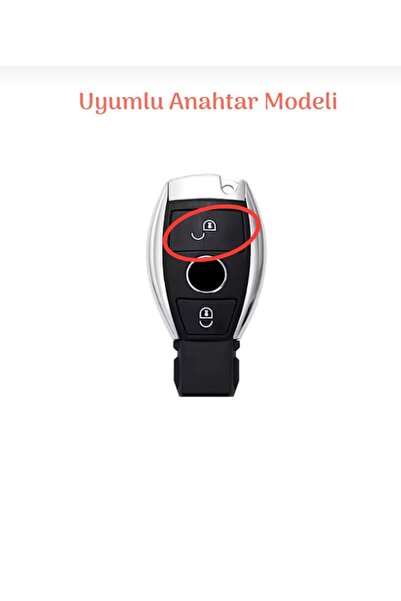 ŞENYILDIZ AKSESUAR Mercedes Uyumlu Silikon Anahtar Kılıfı 2 Tuşlu Model 2.Resime Bakınız Lütfen