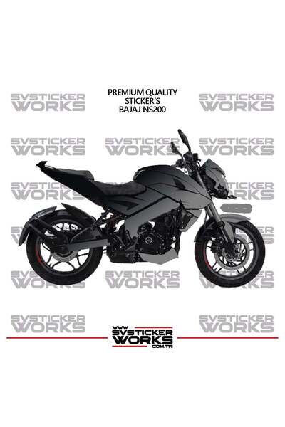 ARONA ملصق تزيين BAJAJ NS200 ثنائي اللون، طقم جاهز لتزيين المحرك، عالي الجودة