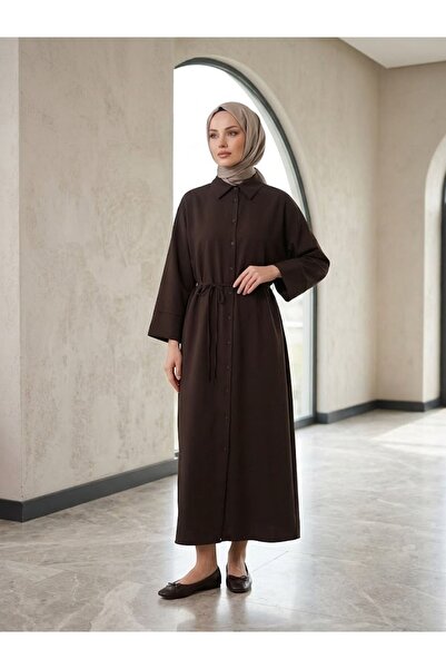 Foremia Fake Cuff Dabıl Dress-Brown