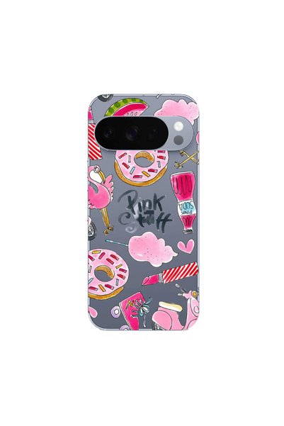 Other Google Pixel 10 Pro pink stuff Transparent Silicone TPU Θήκη