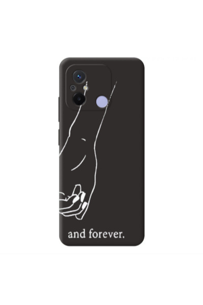 Other Xiaomi Redmi 12C And forewer Black Colored Silicone TPU Θήκη