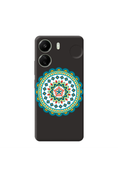 Other Xiaomi Redmi 13C Mandala D11 Black Colored Silicone TPU Θήκη
