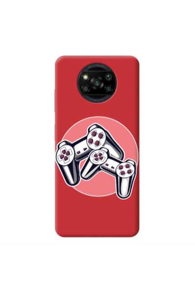Other Xiaomi Poco X3 /X3 Pro Retro Joysticks Red Colored Silicone TPU Θήκη