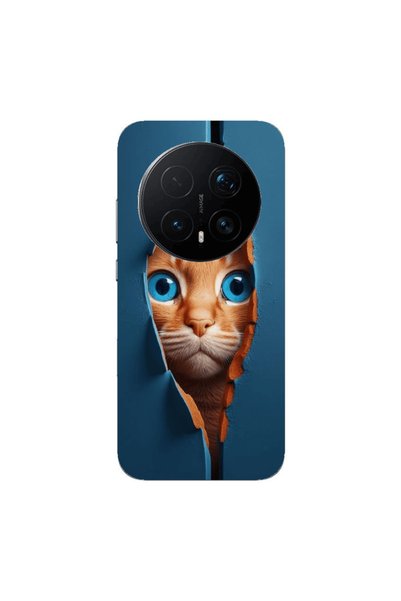Other Honor Magic 8 Lite Pro Cat Blue Eyes Transparent Silicone TPU Θήκη