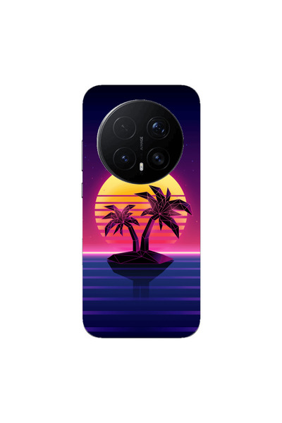 Other Honor Magic 8 Lite Pro Moon and Palmie Transparent Silicone TPU Θήκη
