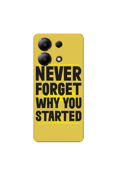 Other Xiaomi Redmi Note 13 4G Never Forget Yellow Colored Silicone TPU Θήκη