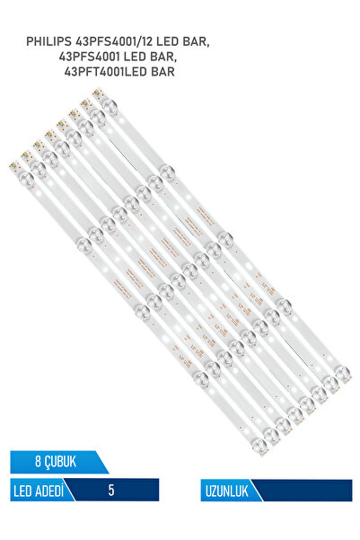 Philips 43PFS4001/12 Tv Led Bar 8 Parca 43 inc